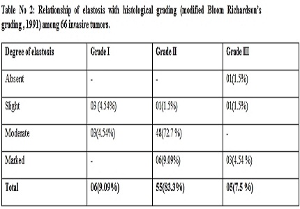 Elastosis in premalignant and malignant lesions of breast-A histopathological and histochemical study
